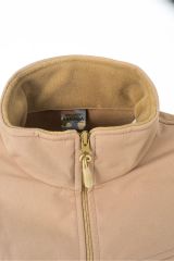 301 Model Unisex Cep Kapaklı 5 Cepli Polar Mont - Bej