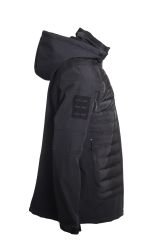 4 Cepli Önü Kapitoneli Softshell Mont Ceket - Siyah