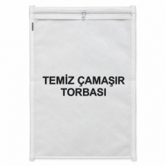 2’si 1 Arada Kirli ve Temiz Çamaşır Torbası Seti – Fermuarlı 2’li Organizer